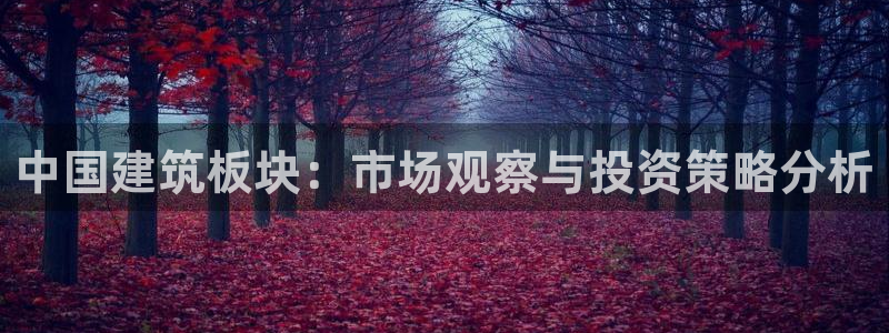 新航娱乐平台官网：中国建筑板块：市场观察与投资策略分析